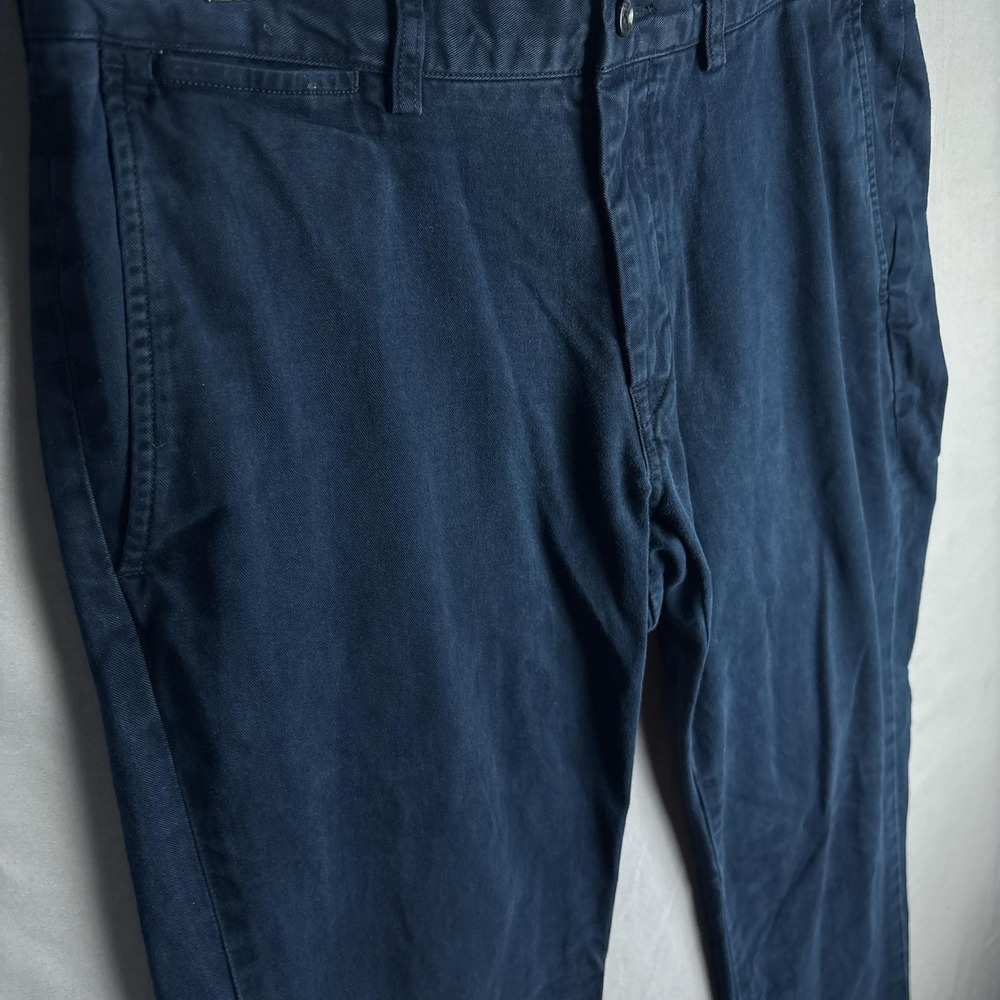 Polo Ralph Lauren Chino Pants Mens 34x32 Navy Blue Straight - Picture 5 of 9